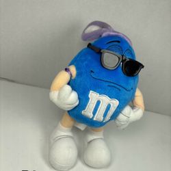 M&M Blue Plush w/ Sunglasses & Bunny Ears - Thumb Up - Easter - Tall
