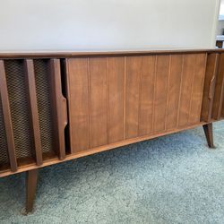 Zenith 1967 X930 Y931 W Console Stereo Record Player Receiver Mid Century Modern