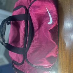 Woman, Hot Pink Nike Duffel Bag