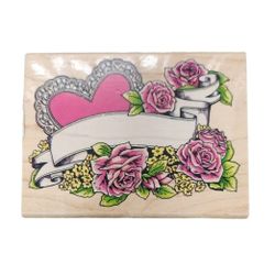 Vintage 1996 Penny Black Romantic Message 780K Rubber Stamp