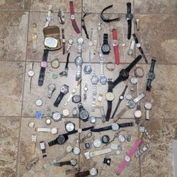 Lot of 75-80 mens & Womens watches - for parts/repair/untested