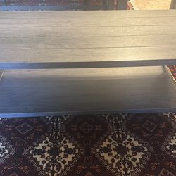 Wood gray coffee table