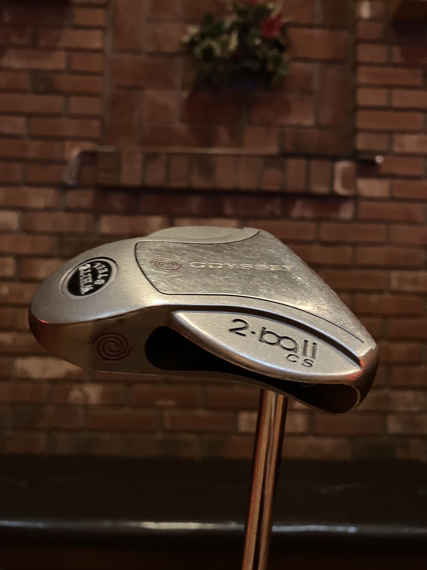 Odyssey 2 Ball CS, White, Steel Mallet, Putter,