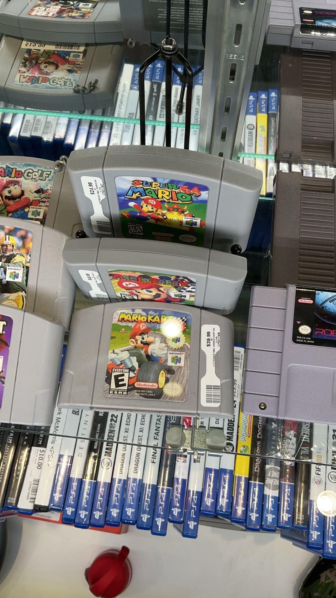 Nintendo 64 Mario kart cartridge