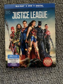 Justice League Blu Ray/ DVD