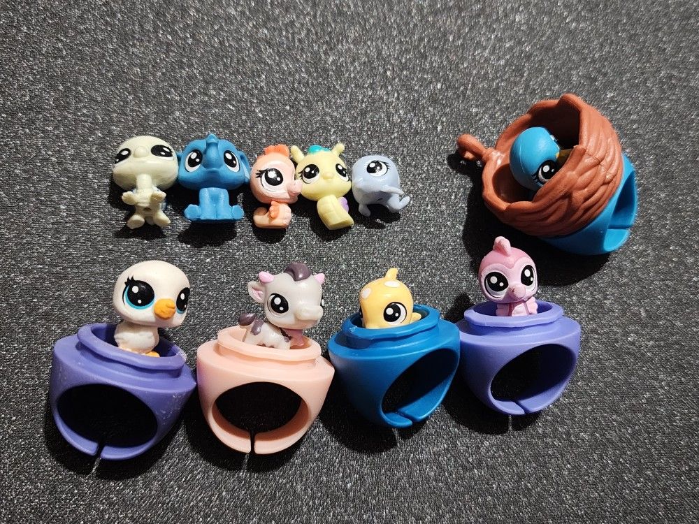 Tiny Mini Lps Little Pet Shops With Rings