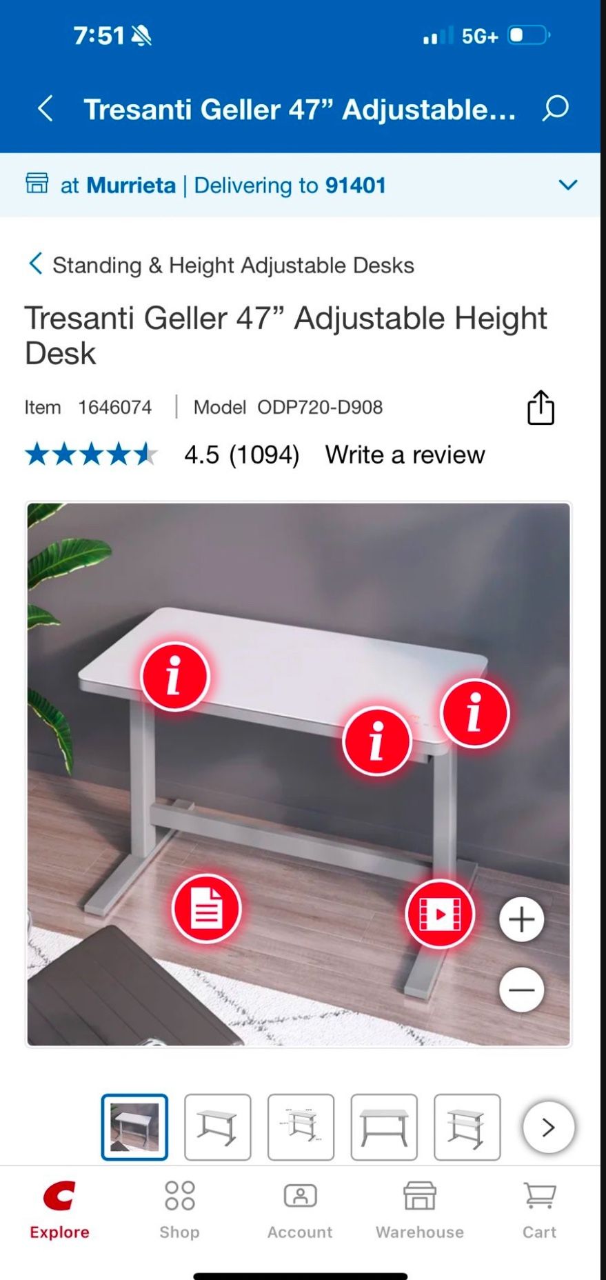 Electric Height Adjustable desk With USB Ports, Shoot Me An Offer 