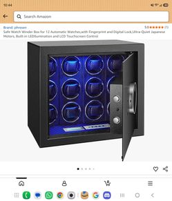 Phresen Safe Watch Winder Box for 12 Automatic Watches