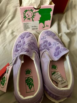Purple slip one Vans