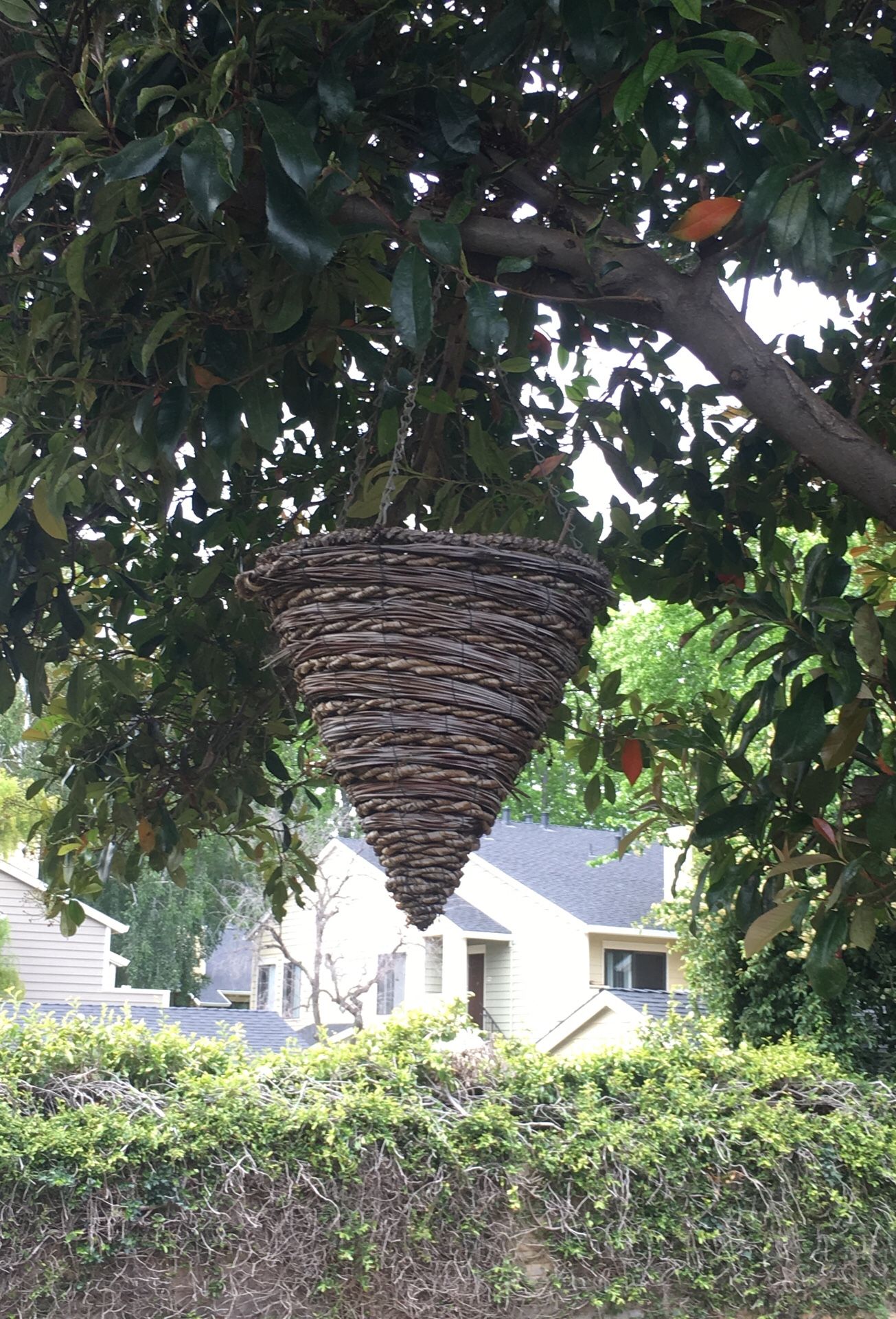 Twine Cone shaped hanging plant holders
