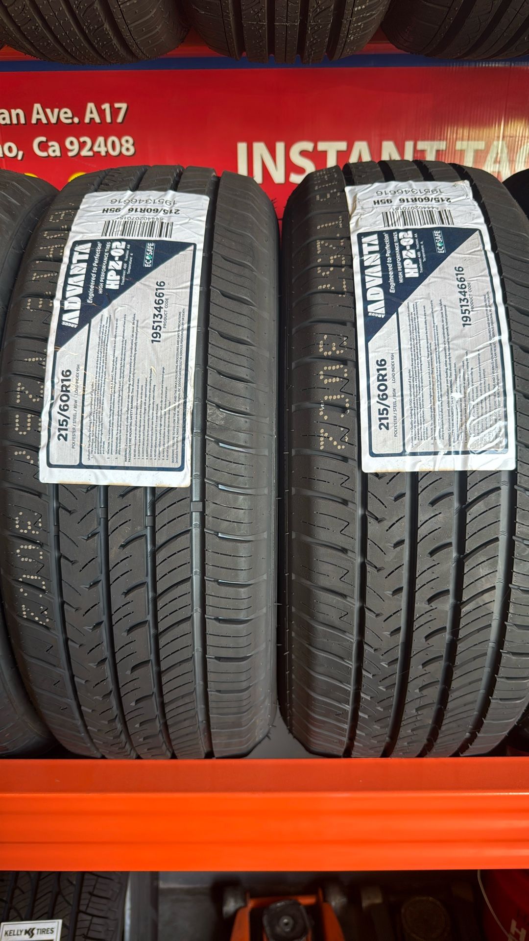 215/60R16 New Tires Installed