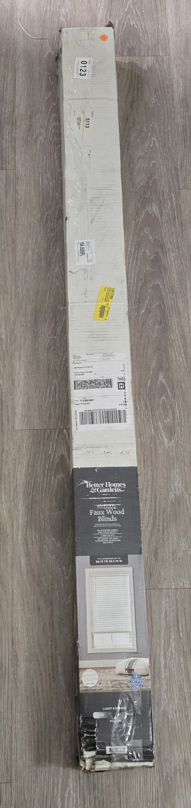 Better Homes and Garden 59"w x 64"L Blinds