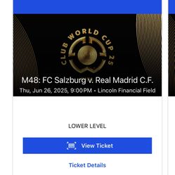Real Madrid Tickets For Club World Cup 