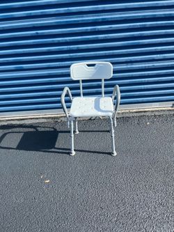 Adjustable Shower Chair with Back & Armrests