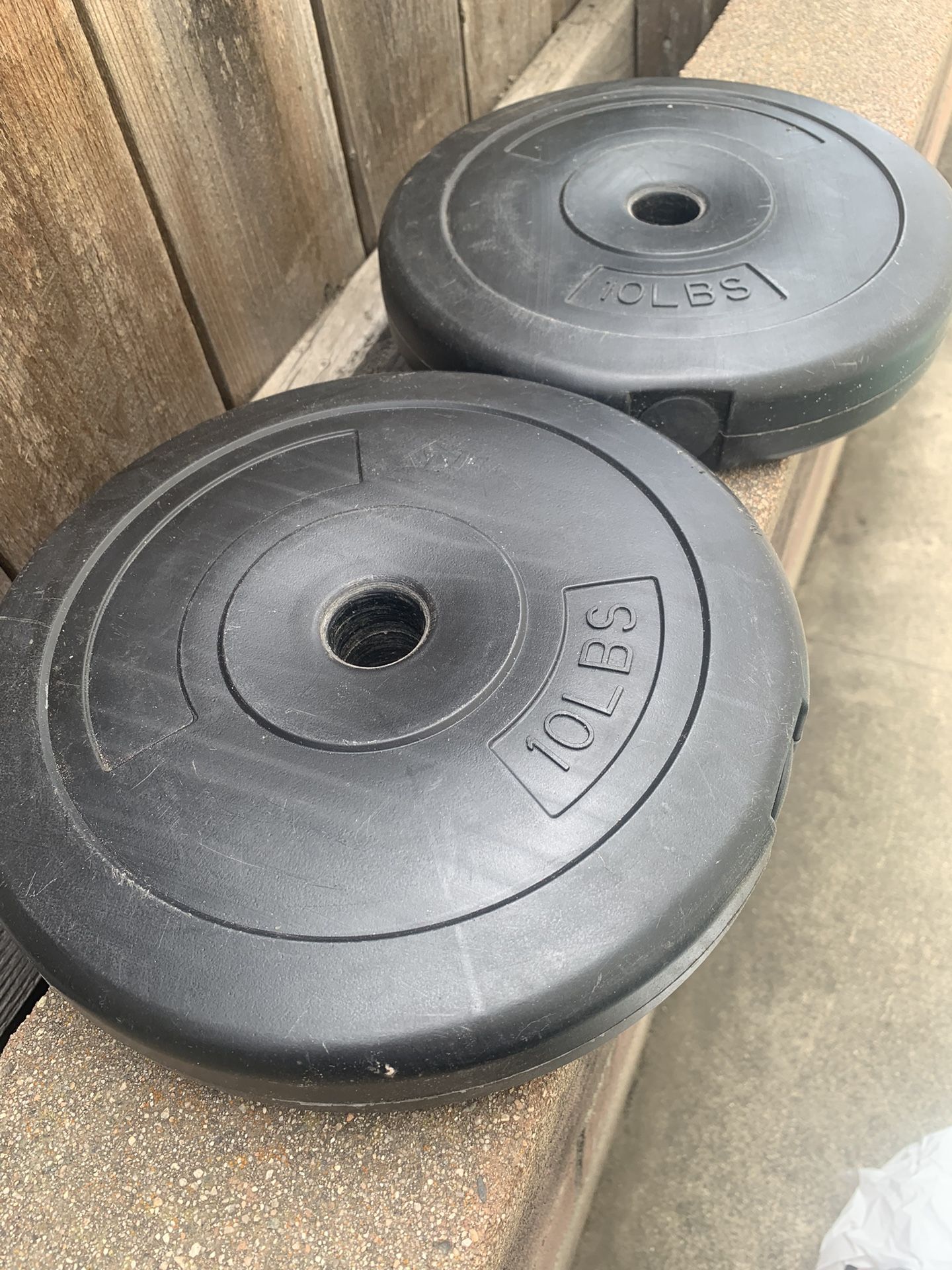 (2) 10Lbs Each Regular Bumper Weights. $10 EACH