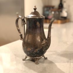 Antique WM Rogers 800 Silver Tea Pitcher