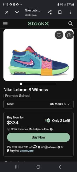 Nike  8 Lebron I Promise size ten and a half