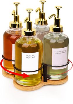 BRAND NEW Rotating Syrup Bottle Holder for Coffee Bar Station Countertop (Syrup Rack Only)