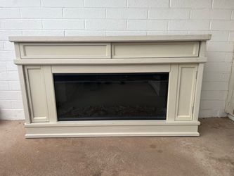 Electric Fireplace and Mantle/ Entertainment Center