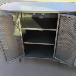 Four Hands Libby Industrial Iron + Marble Table Top Small Cabinet