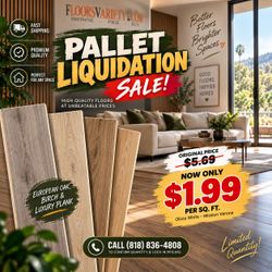 Flooring Liquidation - As Low As $1.99/SF