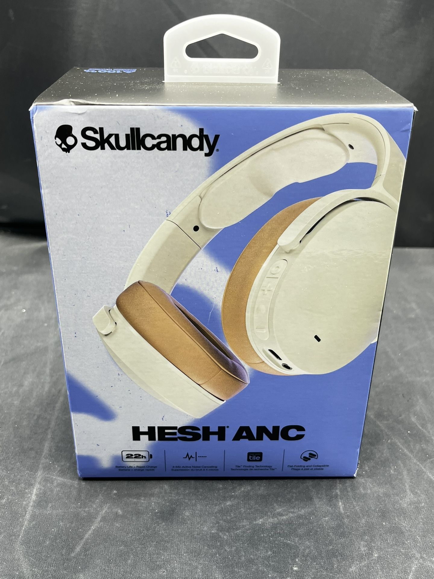 Skullcandy Hesh ANC Over-Ear Noise Cancelling Wireless Headphones, Mod White