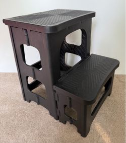 Topfun 8" 17" Folding 2-Step Stool