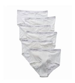 Hanes Men's White 100%Cotton Brief Underwear, 6-Pack