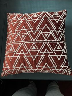 Orange & White Pillows