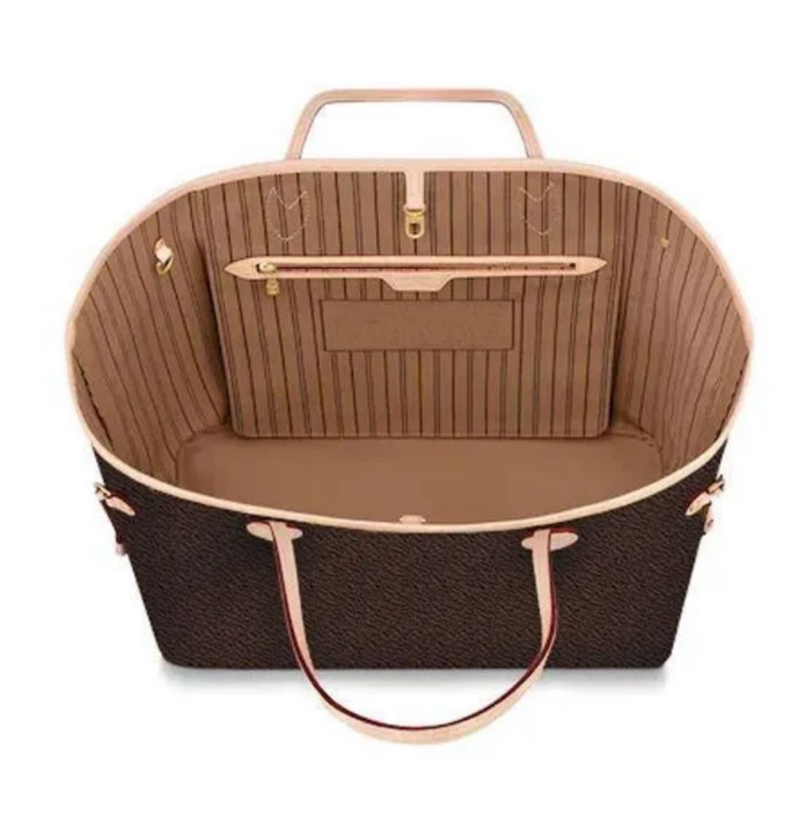 Women Brown And Red Tote Bag
