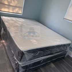 FULL Mattress Set – NEW – Medium Firm Support – Box Spring Included – Delivery Available