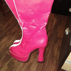 Long Girl Pink Boots