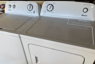AMANA HE SUPER CAPACITY W&D SET. GREAT CONDITION.