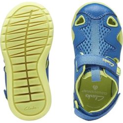 NIB Clarks Unisex Kids Ezera Sea Fisherman Blue Closed Toe Sandal Size 5 TODDLER