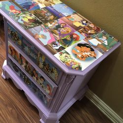 Disney Princess End Table , Small Dresser