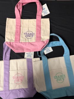 Pastel Trader Joe’s Mini Totes