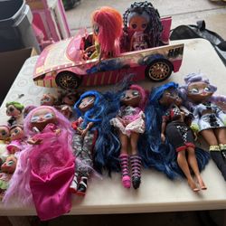 Lol Dolls And Car Bundle
