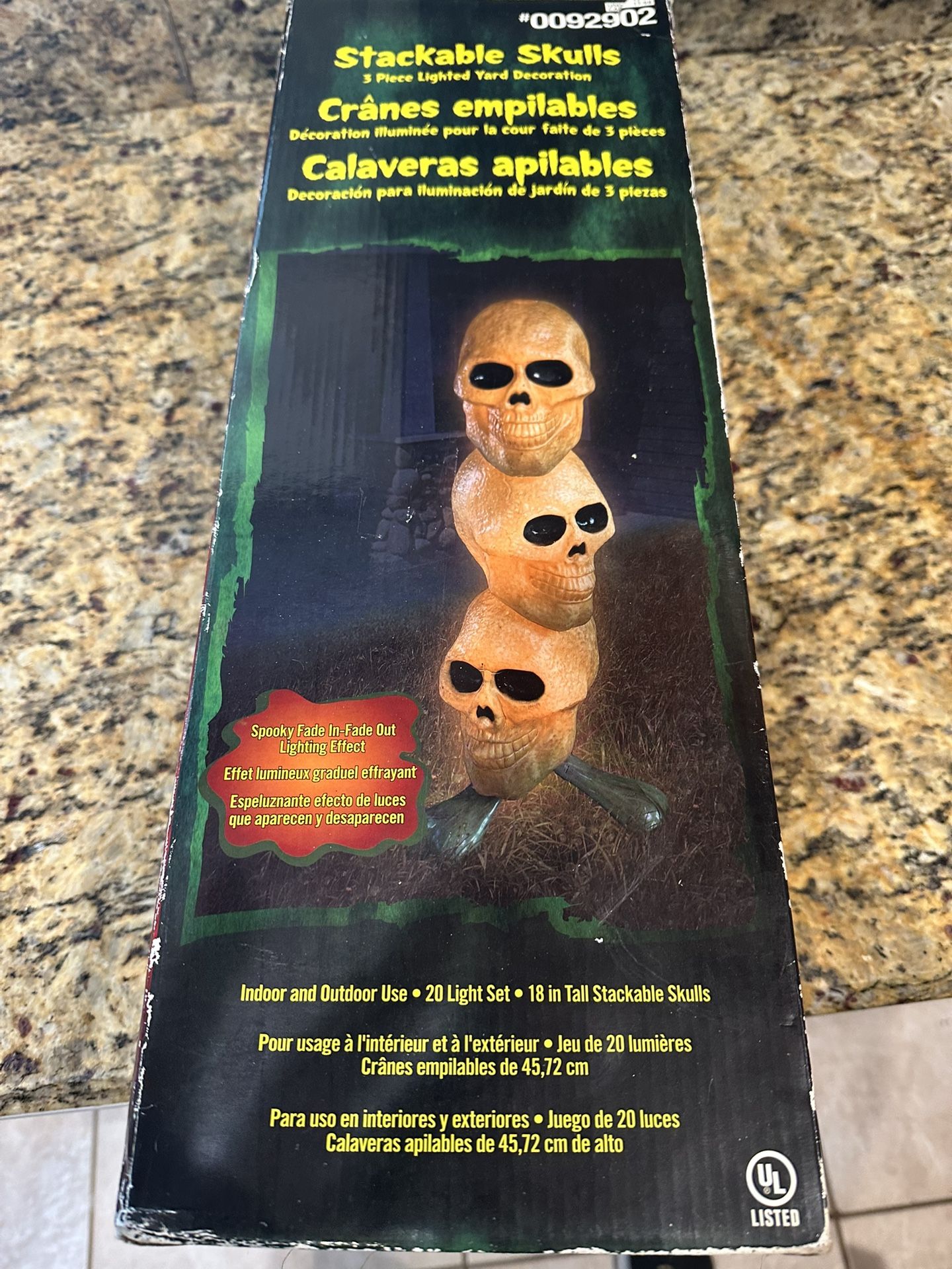 Halloween Lighted Skulls