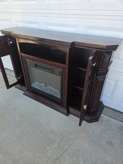 Electric Fireplace TV Console Cabinet