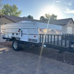 Pop Up Camper Trailer With Toy Hauler 