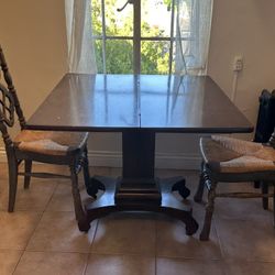 Expandable Table With Storage & 2 Chairs