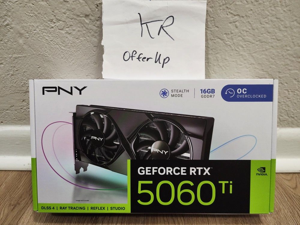 PNY GeForce RTX 5060 ti OC triple fan NVIDIA 16GB graphics card
