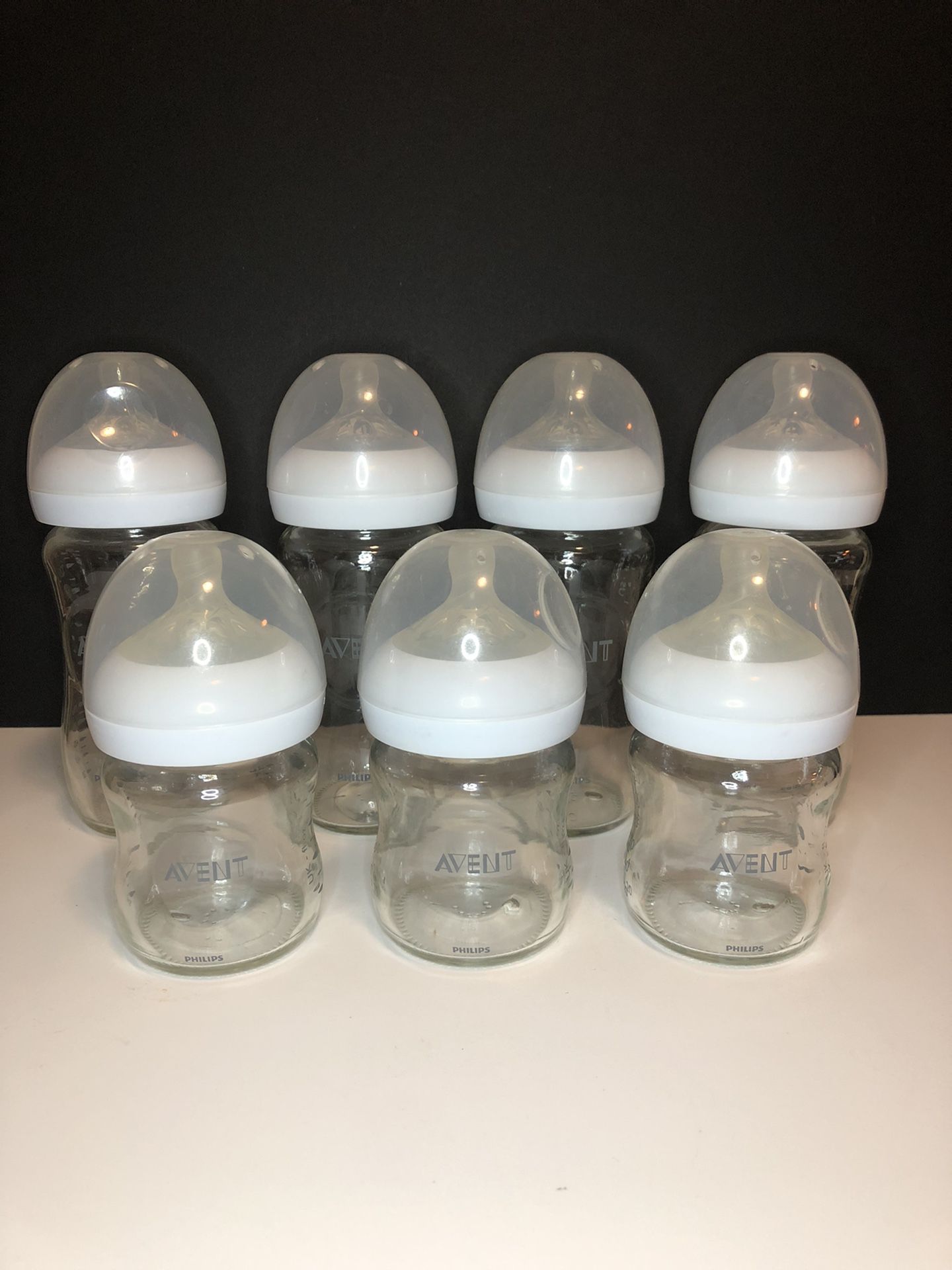 Avent Glass Baby Bottles 7pcs