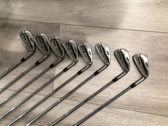 Ping s58 3-pw z65 stuff shaft irons with golf pride multi compound grips