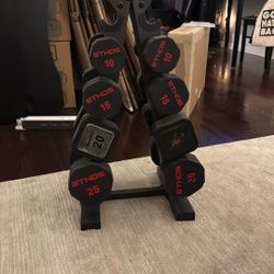 Dumbbells And Weight Rack