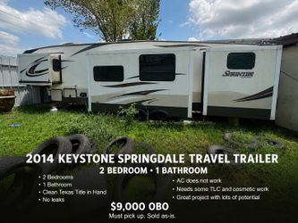 2014 Keystone Sprinter 2 Bedroom 1 Bath Travel Trailer RV