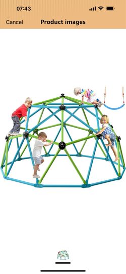 Brand new Easyego Climbing Dome, 10FT Jungle Gym with Swing for Kids 3 to 10 Outdoor Play Equipment, Supports 800lbs Toddler Play Set