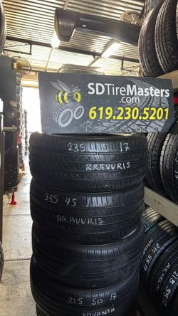 2 Bravuris tires (235-45-17)
