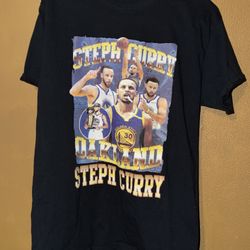 NBA Basketball Stephen Curry Graphic T Shirt Mens Size Small Medium Short Sleeve