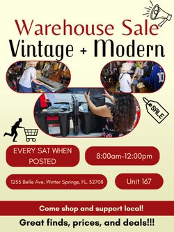 Old School New School Warehouse Sale